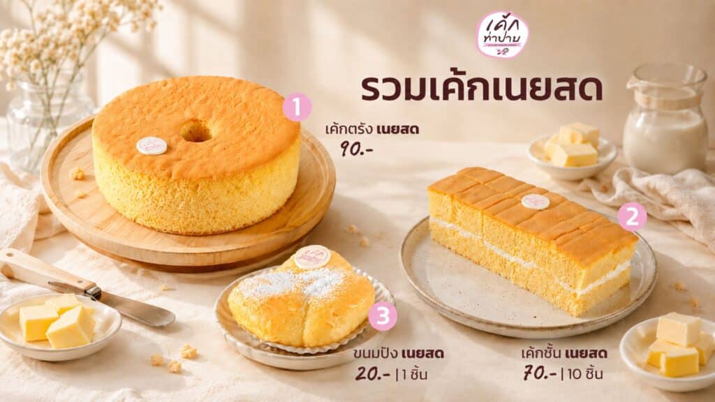 เค้กเนยสด