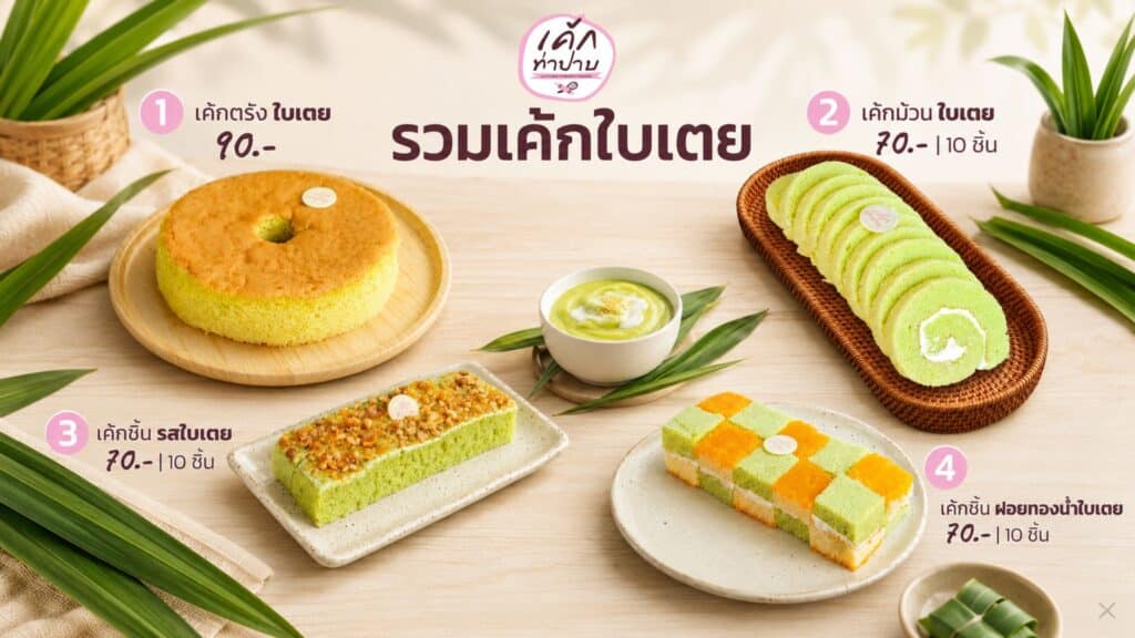 เค้กใบเตย