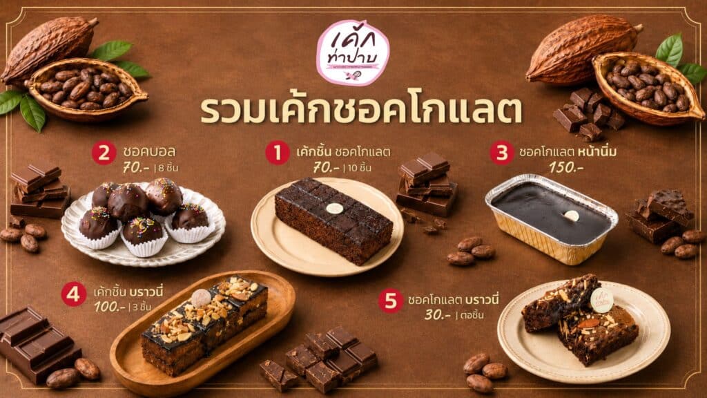 รวมเค้กช็อคโกแลต